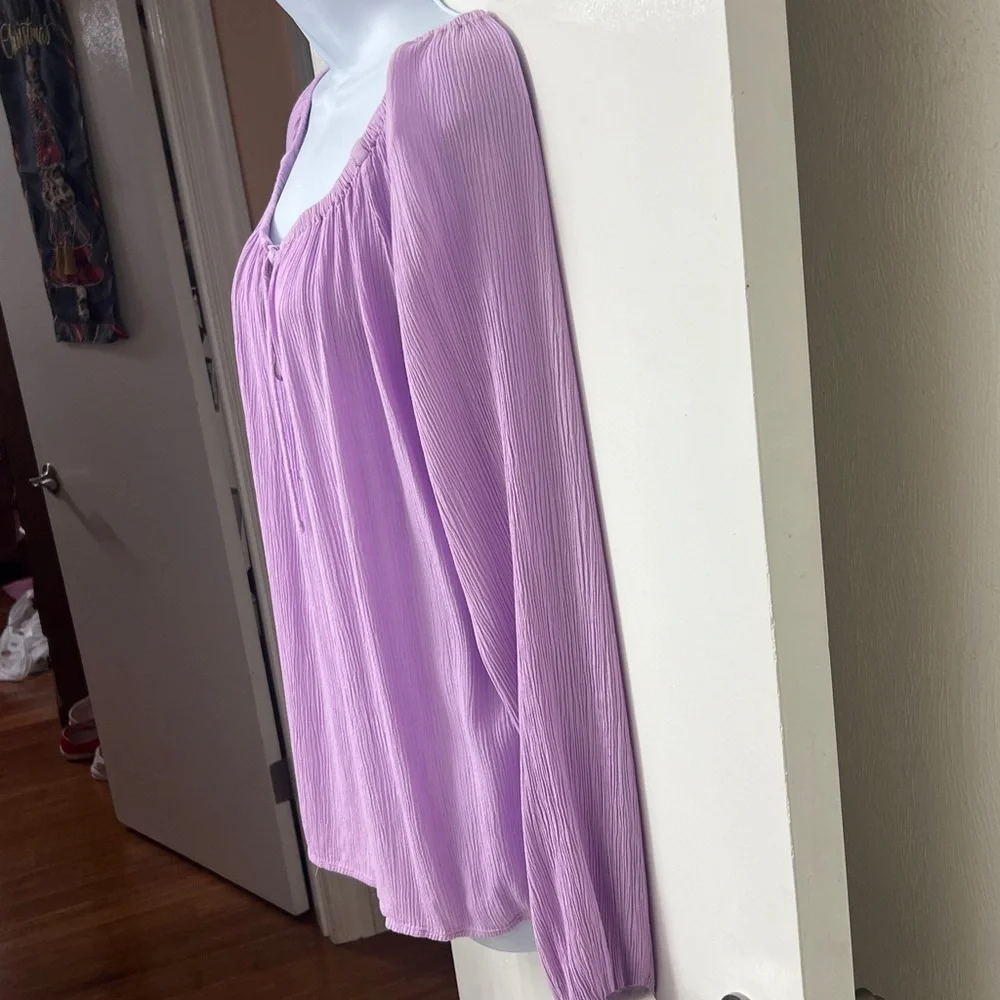 148. Sanctuary Purple Ballet neck Long Sleeve Top, S, Can be worn off shoulders - Picture 3 of 10